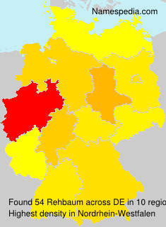 Surname Rehbaum in Germany Surname Rehbaum in Germany