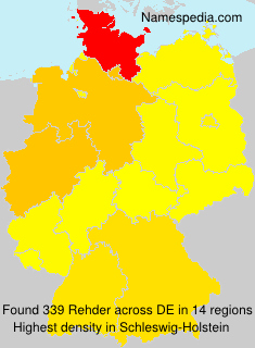 Surname Rehder in Germany Surname Rehder in Germany