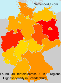 Surname Rehfeld in Germany Surname Rehfeld in Germany