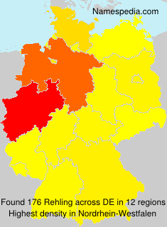 Surname Rehling in Germany Surname Rehling in Germany