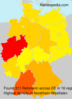 Surname Rehmann in Germany Surname Rehmann in Germany