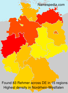 Surname Rehmer in Germany Surname Rehmer in Germany