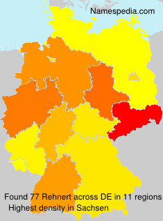 Surname Rehnert in Germany Surname Rehnert in Germany