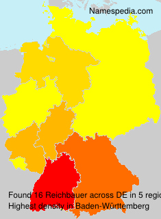 Surname Reichbauer in Germany Surname Reichbauer in Germany