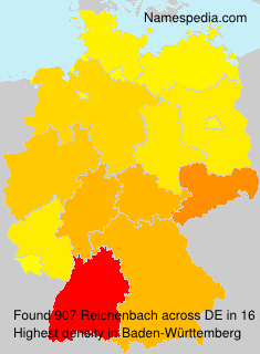 Surname Reichenbach in Germany Surname Reichenbach in Germany
