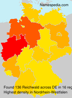 Surname Reichwald in Germany Surname Reichwald in Germany