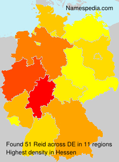 Surname Reid in Germany Surname Reid in Germany
