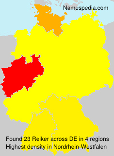 Surname Reiker in Germany Surname Reiker in Germany