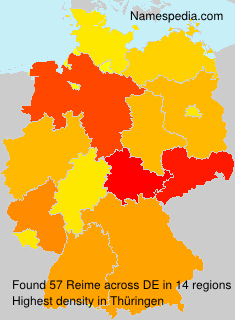 Surname Reime in Germany Surname Reime in Germany