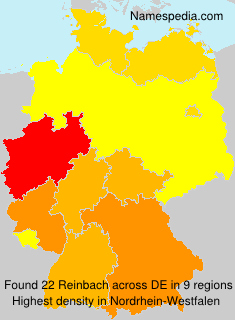 Surname Reinbach in Germany Surname Reinbach in Germany