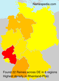 Surname Reines in Germany Surname Reines in Germany