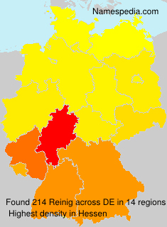 Surname Reinig in Germany Surname Reinig in Germany