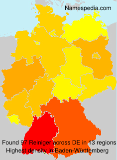 Surname Reiniger in Germany Surname Reiniger in Germany