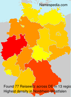 Surname Reisewitz in Germany Surname Reisewitz in Germany