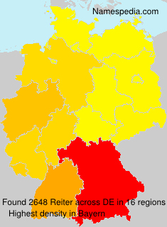 Surname Reiter in Germany Surname Reiter in Germany