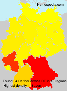Surname Reither in Germany Surname Reither in Germany