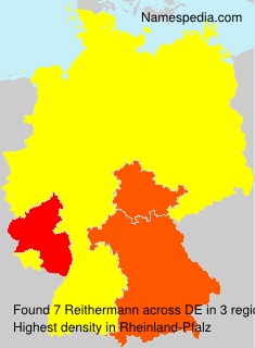 Surname Reithermann in Germany Surname Reithermann in Germany