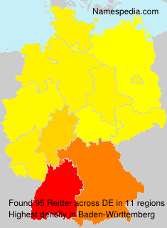 Surname Reitter in Germany Surname Reitter in Germany