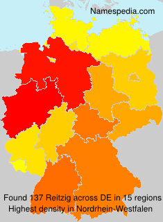 Surname Reitzig in Germany Surname Reitzig in Germany