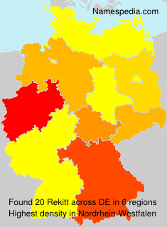 Surname Rekitt in Germany Surname Rekitt in Germany