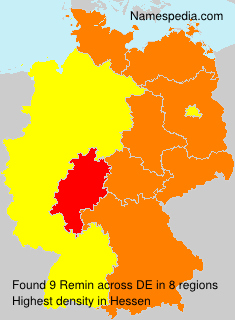 Surname Remin in Germany Surname Remin in Germany