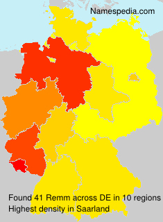 Surname Remm in Germany Surname Remm in Germany