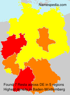 Surname Resta in Germany Surname Resta in Germany