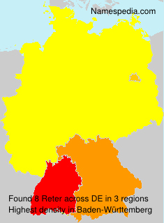Surname Reter in Germany Surname Reter in Germany
