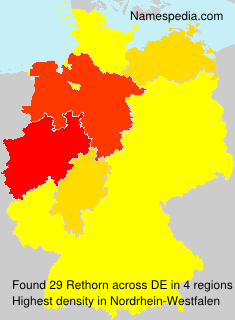 Surname Rethorn in Germany Surname Rethorn in Germany