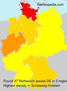 Surname Rethwisch in Germany Surname Rethwisch in Germany