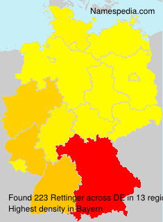 Surname Rettinger in Germany Surname Rettinger in Germany