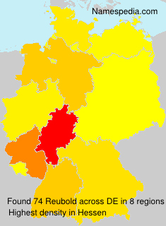 Surname Reubold in Germany Surname Reubold in Germany