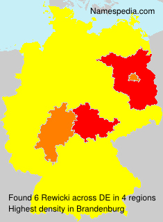 Surname Rewicki in Germany Surname Rewicki in Germany