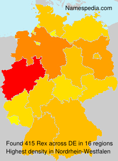 Surname Rex in Germany Surname Rex in Germany