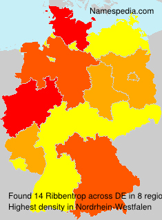 Surname Ribbentrop in Germany Surname Ribbentrop in Germany