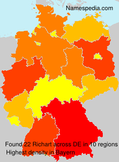 Surname Richart in Germany Surname Richart in Germany