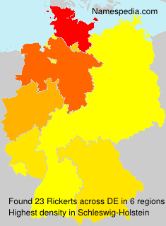 Surname Rickerts in Germany Surname Rickerts in Germany