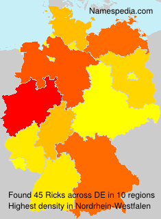 Surname Ricks in Germany Surname Ricks in Germany