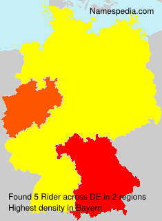 Surname Rider in Germany Surname Rider in Germany