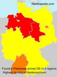 Surname Riebeseel in Germany Surname Riebeseel in Germany