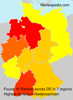 Surname Riecher in Germany Surname Riecher in Germany