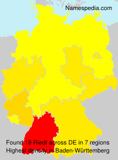 Surname Riedt in Germany Surname Riedt in Germany