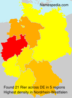 Surname Rier in Germany Surname Rier in Germany