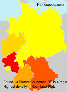 Surname Riethmaier in Germany Surname Riethmaier in Germany