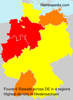 Surname Riewald in Germany Surname Riewald in Germany