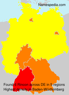 Surname Rincon in Germany Surname Rincon in Germany