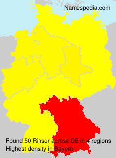 Surname Rinser in Germany Surname Rinser in Germany