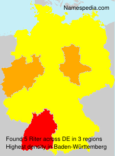 Surname Riter in Germany Surname Riter in Germany