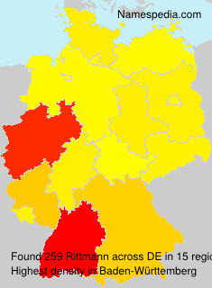 Surname Rittmann in Germany Surname Rittmann in Germany