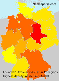 Surname Ritzke in Germany Surname Ritzke in Germany